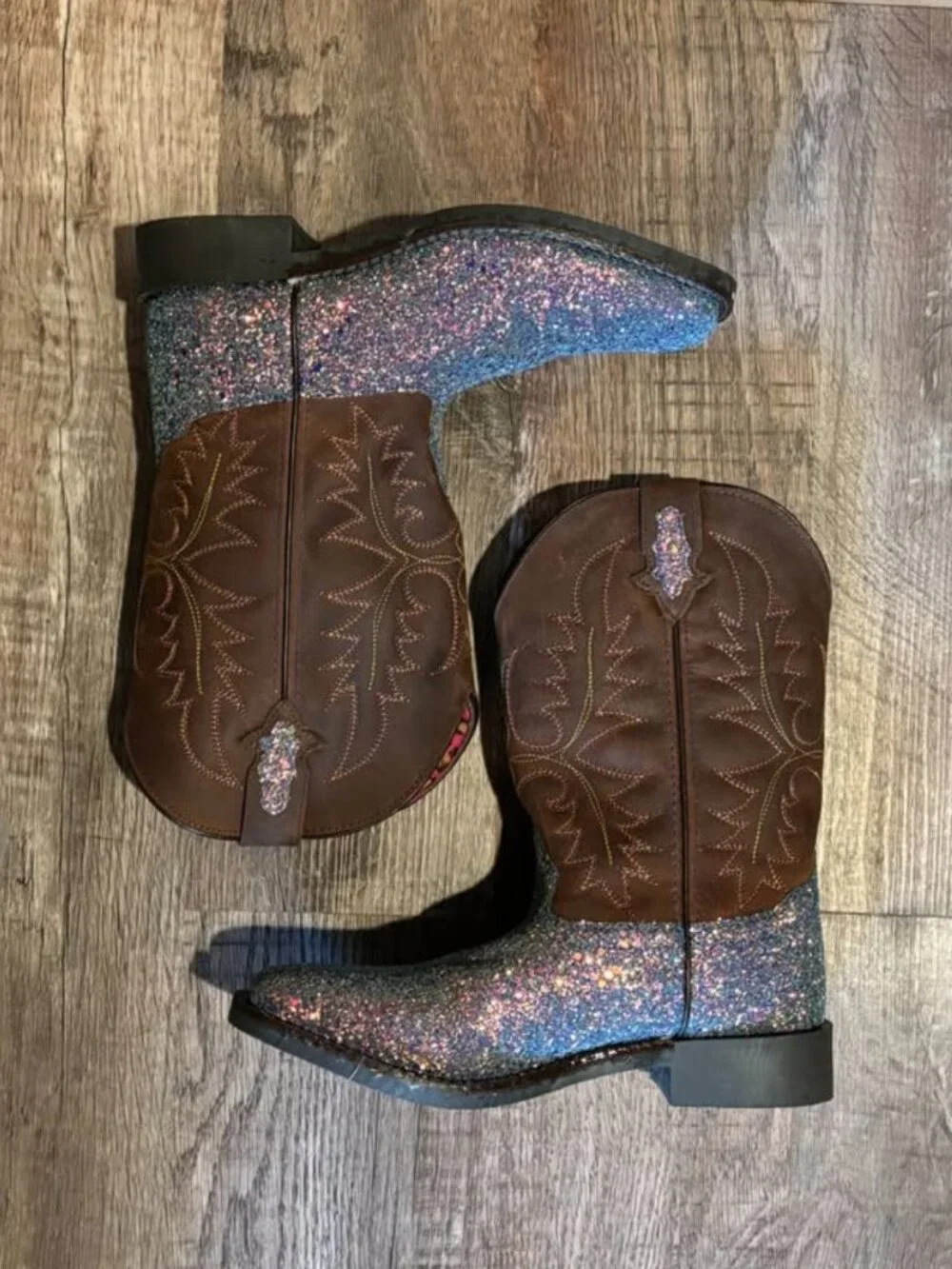 Smoky Mountain Kids Boots Ariel Pastel Glitter